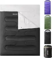 Lightweight Dual Sleeping Bag - Rectangular Design for 2 Adults, 32-77°F Comfort