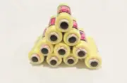 20 piece Light Yellow Color Polyester Sewing Thread 200 Yard Each Spool