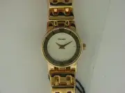 NEW Pulsar Women's Gold-Tone Watch w/ Mirrored Bezel PEG506 - Authorized Dealer