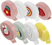 Anneome 8Pcs Tape Measure Cartoon Double Sided Measuring Tape for Body Measurements Sewing Crafts Accurate Portable Soft Ruler Avocado Egg Banana Strawberry Rainbow