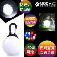 在飛比找momo購物網優惠-【摩達客】LED寵物發光吊墜吊飾 夜間遛狗貓防走失閃光燈掛墜