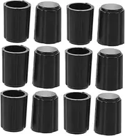 TOGEVAL 12pcs D Type Potentiometer Knobs Plastic Guitar Control Knobs for Potentiometer Easy Install Volume Tone for Electric Guitars