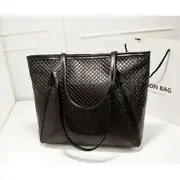 Casual Satchel Totes PU LEATHER Shopper Bags Messenger Handbag Bag Black