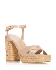 Stuart Weitzman Women's Dayna Espadrille Platform Sandals