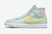 Nike SB Blazer Mid PRM Faded Pack Easter Light Dew Green DA1839-300 sz 8 Men's