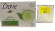 Dove Hydration Fresca Go Fresh Beauty Bar 135g with Napkin Gift Bag Pack of 1