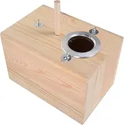 ORFOFE Parakeet Nesting Box Wooden Bird House for Breeding for Parakeets Birds Parrots Durable Design Easy to Clean Safe Comfortable Nest for Natural Nesting Behavior