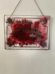 ouija board Suncatcher Blood Splatter Christmas Halloween Birthday Present