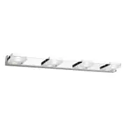 Cube LED Vanity Light 20w 4Lt 4000k in Chrome