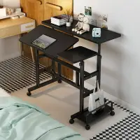 在飛比找樂天市場購物網優惠-懶人桌可移動電腦桌升降寫字臺可折疊站立辦公桌臥室床邊寫字臺