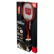 Badminton Set Wilson Badminton 4 Piece Set Black/Red With Deluxe Carry Bag