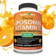 Nutrivein Liposomal Vitamin C - High Absorption, Fat Soluble, Immune Booster