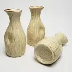 Seto-ware Wood Grain Tokkuri 9-piece Set 140cc for Commercial Use | From Japan