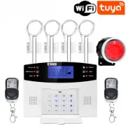 Wireless Wired Home Security WIFI GSM Alarm System Intercom Remote Control Siren