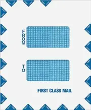 Double Window 1st Class Envelope 9 1/2 x 11 1/2 - 100 Envelopes