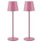 Cordless Table Lamp LED Desk lamp,5000mAh Rechargeable Touch Night Light Pink