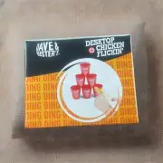 Desktop Flickin Chicken Stretch Rubber Toy Flying Catapult Shot Target Fun Games
