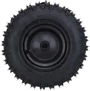 4.10‑6 Tire and Wheel Rim, 12.6" Heavy Duty Solid Replacement Tires with 19mm Bearing Bore, Suitable for Wheelbarrow, ATV, Quad, Mini Bike (1 pcs)