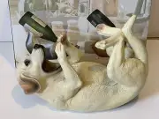 DWK Corporation Labrador Retriever White Lab Wine Bottle Holder New In Box