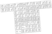COHEALI 1 Set Alphanumeric Template Letter Stencils Medium Wall Stencils for Painting Alphabet Drawing Stencils Templates Stencils Letters Number Paint Stencils for Walls Vinyl The Pet