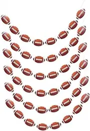 ifundom 6sets Football Garland Banner - Football Party Decorations Cutouts Hanging Swirls for Birthday Party Supplies Decor Classroom Favors