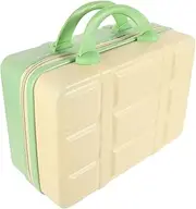 [COLLBATH] Cosmetic Case Mini Suitcase for Women Travel Makeup Organizer Bag Portable Hard Shell Comfortable Grip Spacious Storage