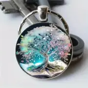 Fashion Colorful Tree Of Life Keychain Pendant Key Ring Car Keychain Gift New
