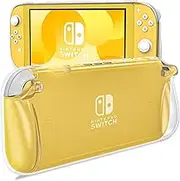 ProCase Clear Case Compatible with Nintendo Switch Lite, Ultra Slim Soft TPU Grip Cover Skin Shock-Proof Anti-Scratch Protective Case Replacement for Nintendo Switch Lite 2019 Release –Clear