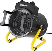 42450 3000W Industrial Fan Heater/Adjustable Thermostatic Control/Cool Air Setting/Tilting Design/Portable With Carry Handle / IPX4 Waterproof, Yellow
