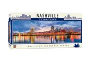 NEW MasterPieces 71851 Jigsaw Puzzles Deluxe 1000 Pce Puzzle Nashville Panoramic