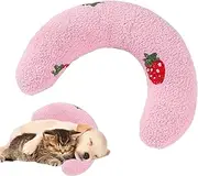 Dog Bed Pillows - Dog Neck Pillow Soft Cushion - Dog Bed Pillow, Pet Calming Toy Throw Pillow, Half Donut Puppy Pillow, Pet Supplies, Machine Washable
