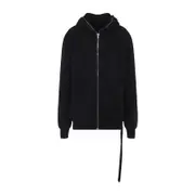 [Rick Owens Drkshdw] Rick Owens Drkshdw-Black Gimp Cotton Hoodie-Uomo L STAND