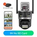 LS VISION 6K HD Wifi Camera Outdoor 12MP 3 Screen AI Auto Tracking IP PTZ Camera