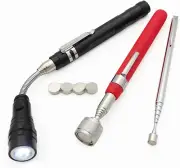 Telescopic Magnetic Pickup Tool Set, 10LB Magnet Pickup 30", 2LB Telescoping Poc