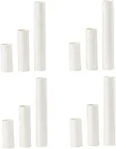 MUSISALY 24PCS White Paper Tubes for Art and Craft Projects Each Cardboard Tubes for Drawings Posters and Paintings Storage