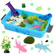 Axolotl Sensory Bin,Axolotl Sensory Toys with Play Sand for Toddlers Boys and...
