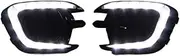 LED DRL Daytime Running Light Fog Lamp with Turn Signal Assembly Accessories Compatible With Mitsubishi Montero/Pajero 2013 2014 2015