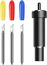 3Pcs Craftwork Deep Cut Blade with Housing, 30/45/60 Degree Steel Blade for Cricut Explore 3 / Air 2 / Air/One/Maker 3 / Maker