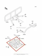NEW OEM KAWASAKI BAYOU 220 ENGINE SKID PLATE GUARD SHIELD