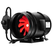 8 Inch Inline Duct Fan Ventilation Extractor Exhaust Blower Hydroponic