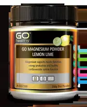 GO Healthy Magnesium Powder | 250g / Lemon Lime