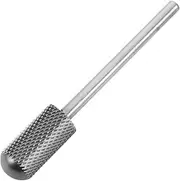 Ipetboom Nail Polisher Nail Drill Grinding Head Round Nail Grinding Bit Pre-treatment Cuticle Pusher Tungsten Carbide Nail Burr Nail Removal Grinding Head Silver Tungsten Steel