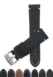 20mm Distressed Leather Watch Band Strap for Montblanc Heritage