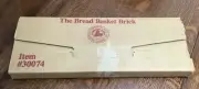 Longaberger Pottery The Bread Basket Brick #30074 Keeps Bread Warm NIB (58ia)