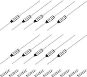 uxcell 10 Pcs Metal Temperature Thermal Fuse SF226Y 227 °C 440.6 °F 15A 250V Cutoff Thermal Fuse with 20 Pcs BN1.25 Bare Terminal Butt Connector for Motor Transformer Electric Industrial