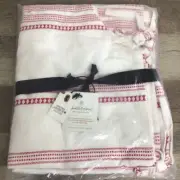 Tree Skirt Hearth & Hand Magnolia Red & Cream Woven Jacquard NEW