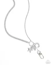 Paparazzi Lanyard Legacy Silver Lanyard NWT