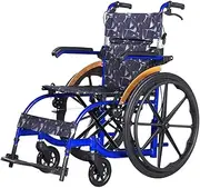 Transport Wheelchair 17 inch seat wheelchairs Folding Wheelchair Lightweight Transport Wheelchair with Detachable Upturn arm for The Elderly and Disabled Wheelchairs for Adults