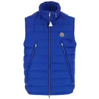 在飛比找momo購物網優惠-【MONCLER】新款 男款 ALBYT 羽絨背心-藍色(2