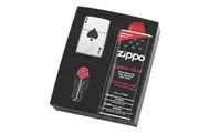 Zippo Lucky Ace Lighter & Fluid & Flints Gift Boxed